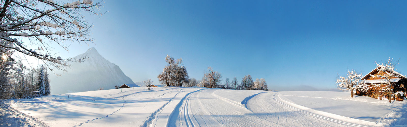 Langlaufen mit Panoramablick